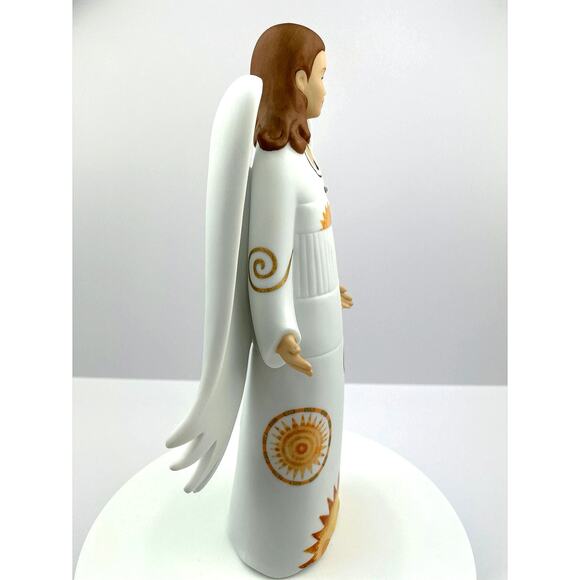 Goebel Mara Porcelain Angel, Goebel Porzellanfabrik Brown Hair Angel with COA - Picture 5 of 12